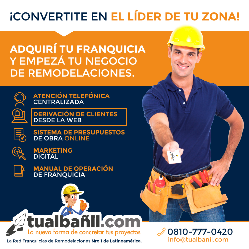 TUALBAÑIL.COM se suma a la Guía de Franquicias